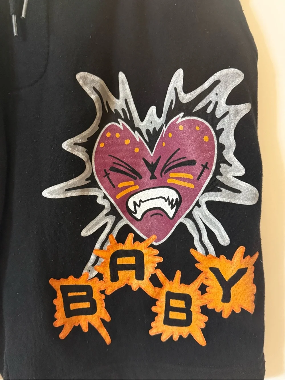 Kodak Black L.O.V.E Project Baby Sweatshorts Black, Size Large, Streetwear